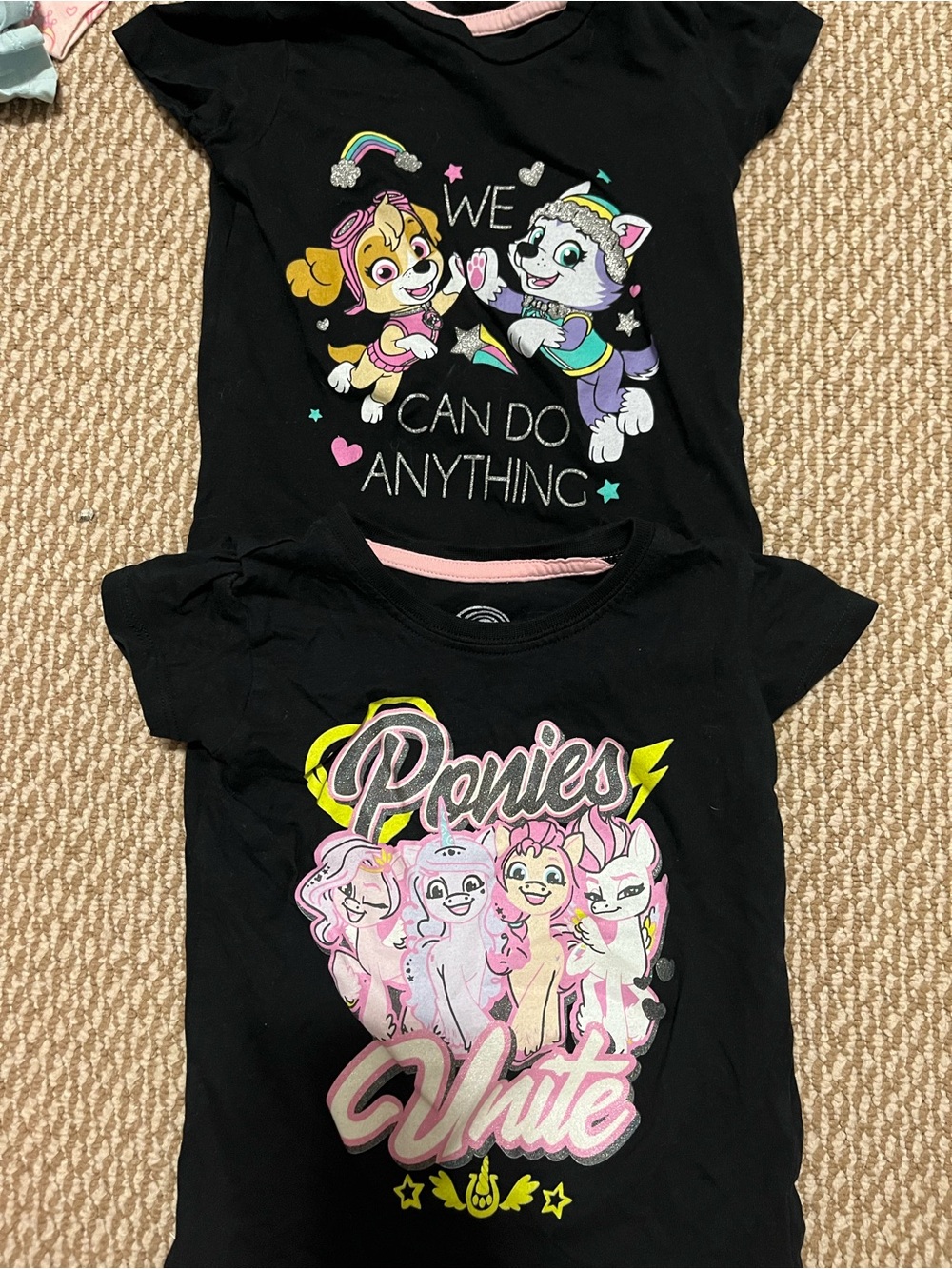 Girls 3T my little pony t shirt and paw patrol t shirt bundle